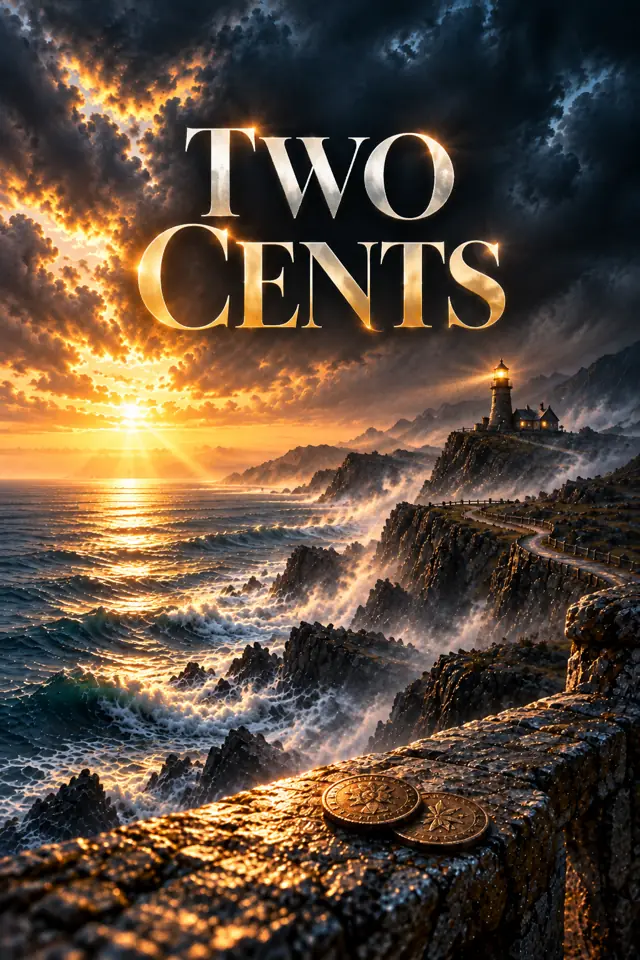 Cover artwork concept titled Two Cents